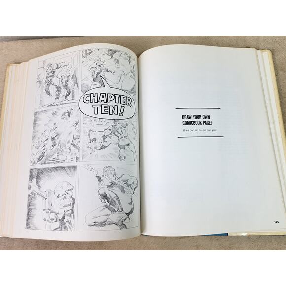 Marvel How To Draw Comics By Stan Lee 1978 Hardcover Made in USA - Picture 11 of 14